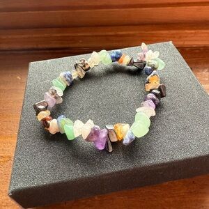 Multi-Color Gemstone Chip Bracelet - Women Jewelry
